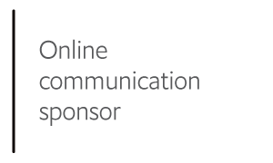 Online communication sponsor